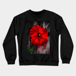 Red Poppy Crewneck Sweatshirt